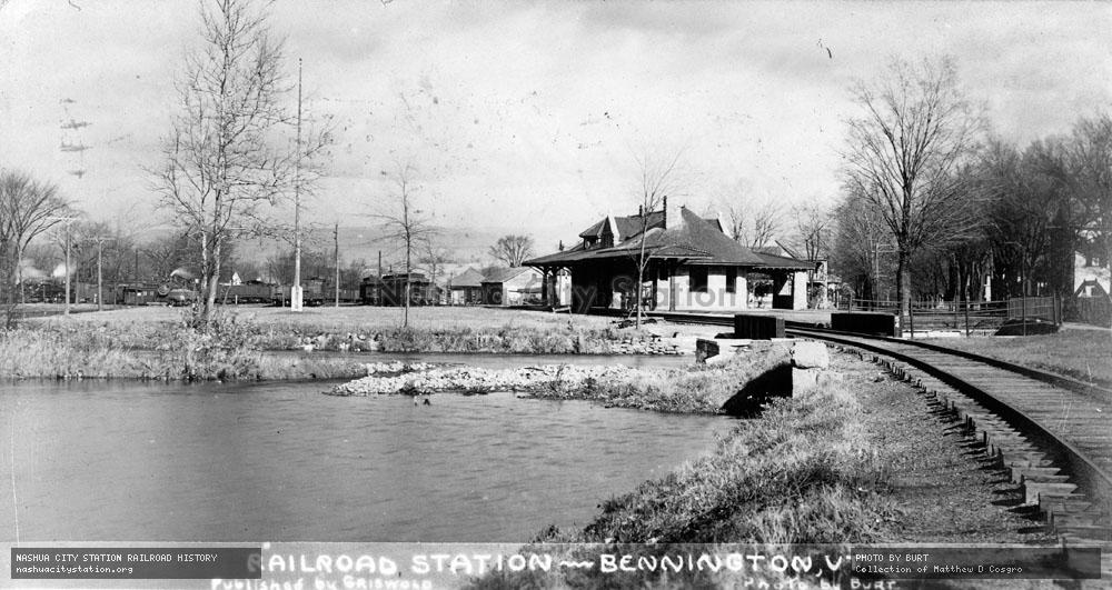 Postcard: Railroad Station - Bennington, Vermont